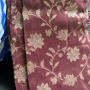 Floral Embroidered Fabric banarsi georgette saree